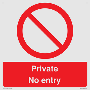 Private No Entry